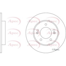 Brake Disc APEC DSK3372 OE Ref 58411G4300