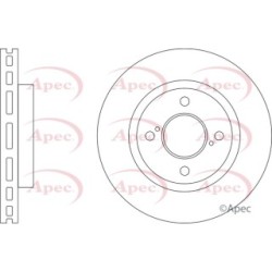 Brake Disc APEC DSK3378 OE Ref 55311M69P10