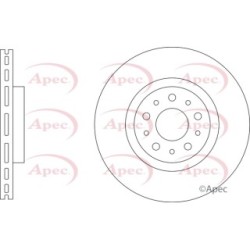 Brake Disc APEC DSK3388 OE Ref 52017293