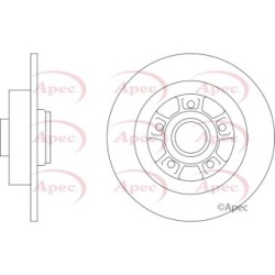 Brake Disc APEC DSK3397 OE Ref 432009292R