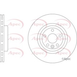 Brake Disc APEC DSK3398 OE Ref T4A34339