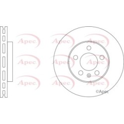 Brake Disc APEC DSK3401 OE Ref 2Q0615301G