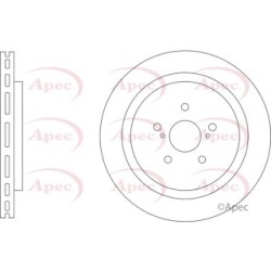Brake Disc APEC DSK3411 OE Ref 4243148090