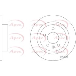 Brake Disc APEC DSK3415 OE Ref 13521008
