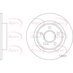 Brake Disc APEC DSK3418 APEC