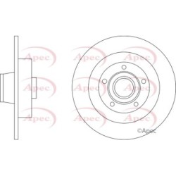 Brake Disc APEC DSK3426 OE Ref 432024962R