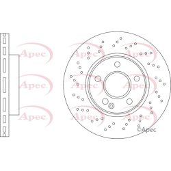 Brake Disc APEC DSK3432 OE Ref A2474210812