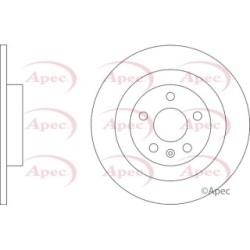 Brake Disc APEC DSK3435 OE Ref A2474230212