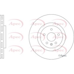 Brake Disc APEC DSK3445 OE Ref 13598064