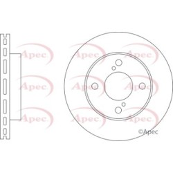 Brake Disc APEC DSK3448 OE Ref 5531162R00000