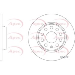Brake Disc APEC DSK3485 OE Ref 5Q0615601B