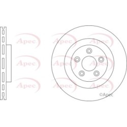 Brake Disc APEC DSK3489 OE Ref C2D27617