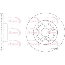 Brake Disc APEC DSK3493 OE Ref LR161893