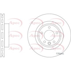 Brake Disc APEC DSK3494 OE Ref LR161897