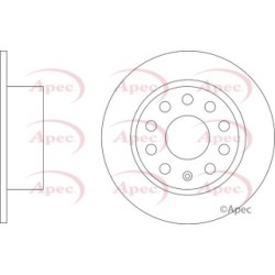 Brake Disc APEC DSK3495 OE Ref 5Q0615601C