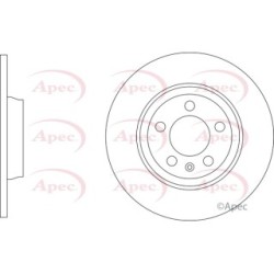 Brake Disc APEC DSK3499 OE Ref 2Q0615601G
