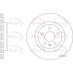 Brake Disc APEC DSK3509 OE Ref 32300121