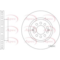 Brake Disc APEC DSK3519 OE Ref 10266048