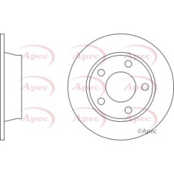 Brake Disc APEC DSK3614 OE Ref 2279491