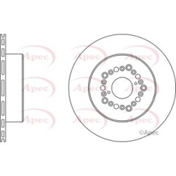 Brake Disc APEC DSK362 OE Ref 4243114170