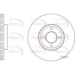 Brake Disc APEC DSK3624 OE Ref 2660438