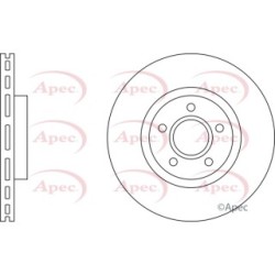 Brake Disc APEC DSK3627 OE Ref 2252907
