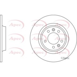 Brake Disc APEC DSK3628 OE Ref K01126251C
