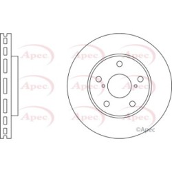 Brake Disc APEC DSK364 OE Ref 4351217090
