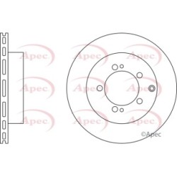 Brake Disc APEC DSK3661 OE Ref A1674210701 APEC