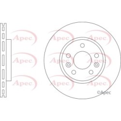 Brake Disc APEC DSK3841 OE Ref 4144138001