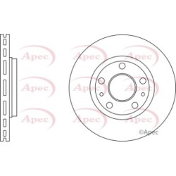 Brake Disc APEC DSK4102 OE Ref 402062072R