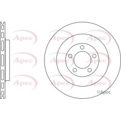Brake Disc APEC DSK4136 OE Ref 58411-GI100 APEC