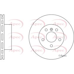 Brake Disc APEC DSK4173 OE Ref 10347628