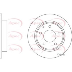 Brake Disc APEC DSK500 OE Ref 4146391