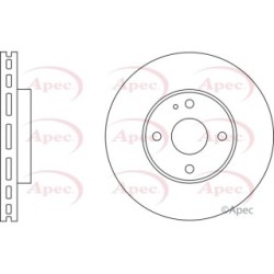 Brake Disc APEC DSK514 OE Ref B5303325XD APEC