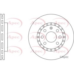 Brake Disc APEC DSK518 OE Ref 569042