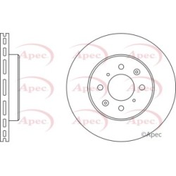 Brake Disc APEC DSK521 OE Ref EGP1143
