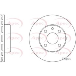 Brake Disc APEC DSK525 OE Ref 1629479