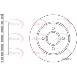 Brake Disc APEC DSK534 OE Ref 4115996