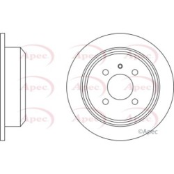 Brake Disc APEC DSK553 OE Ref 34211122282