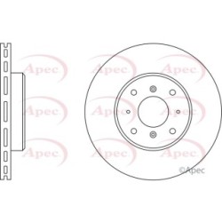 Brake Disc APEC DSK555 OE Ref CLP7893