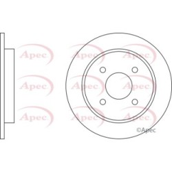 Brake Disc APEC DSK607 OE Ref 1197572
