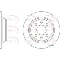 Brake Disc APEC DSK609 OE Ref 8970717