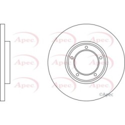 Brake Disc APEC DSK620 OE Ref 6135249 APEC