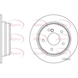 Brake Disc APEC DSK626 OE Ref 2024230012