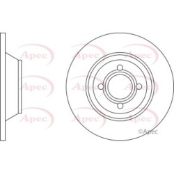 Brake Disc APEC DSK630 OE Ref 8A0615301D