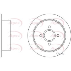 Brake Disc APEC DSK635 OE Ref 5025951
