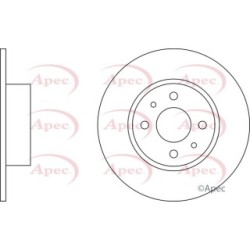 Brake Disc APEC DSK637 OE Ref 82394418