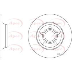 Brake Disc APEC DSK638 OE Ref 8D0615301A