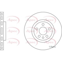 Brake Disc APEC DSK649 OE Ref 4246J3
